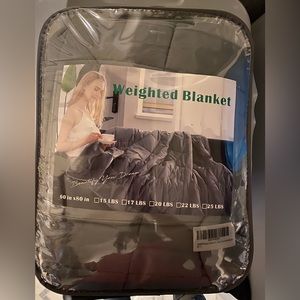 New Gray 17lb weighted blanket
